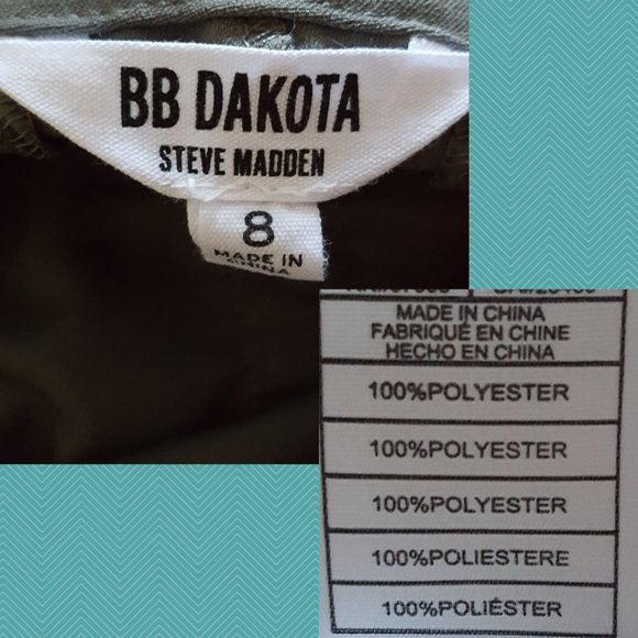 BB Dakota Sage Green High Rise Pleated Front Ankle Pants - Picture 6 of 6